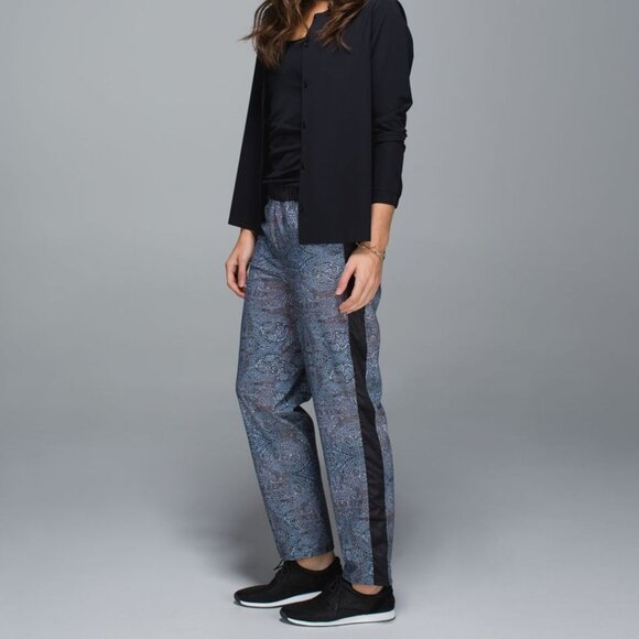 Lululemon Rise & Shine Trouser Bead Envy Silver Spoon Multi / Black Size 10 - Picture 1 of 14
